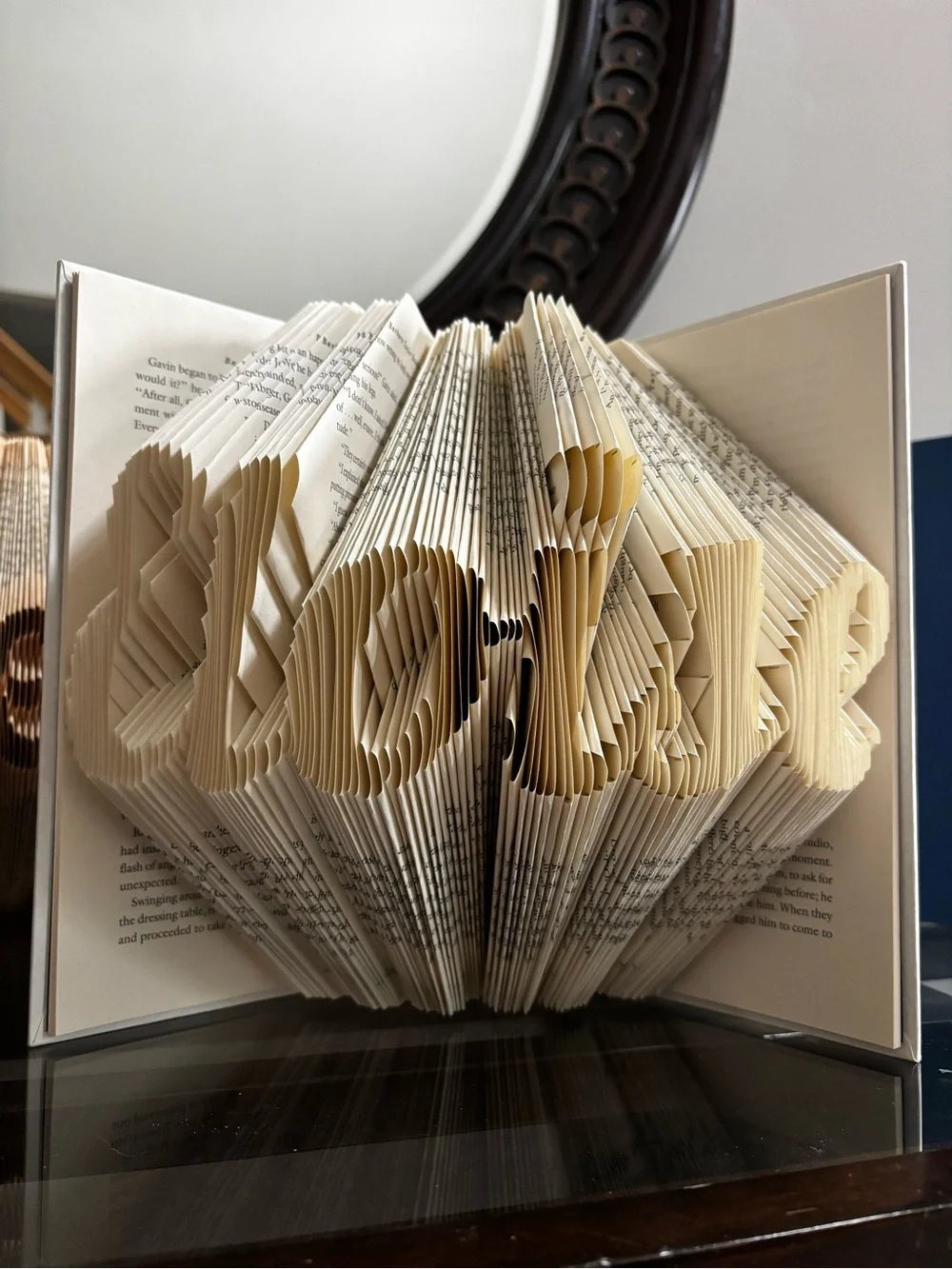 Custom Designed Hand-Folded Book Art - Anniversary - Birthday - Wedding Gifts